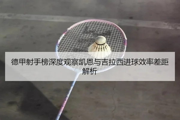 德甲射手榜深度观察凯恩与吉拉西进球效率差距解析
