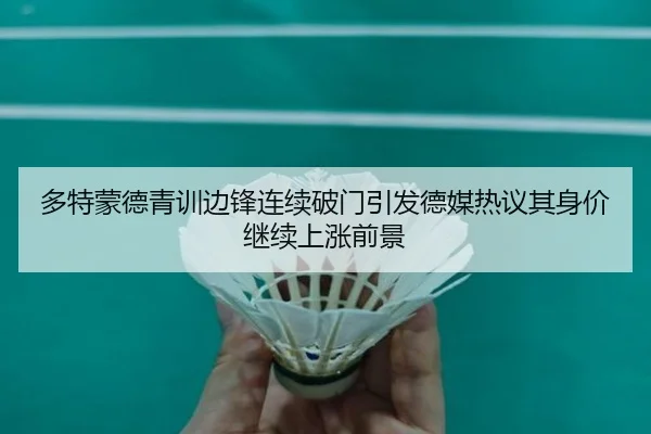 多特蒙德青训边锋连续破门引发德媒热议其身价继续上涨前景